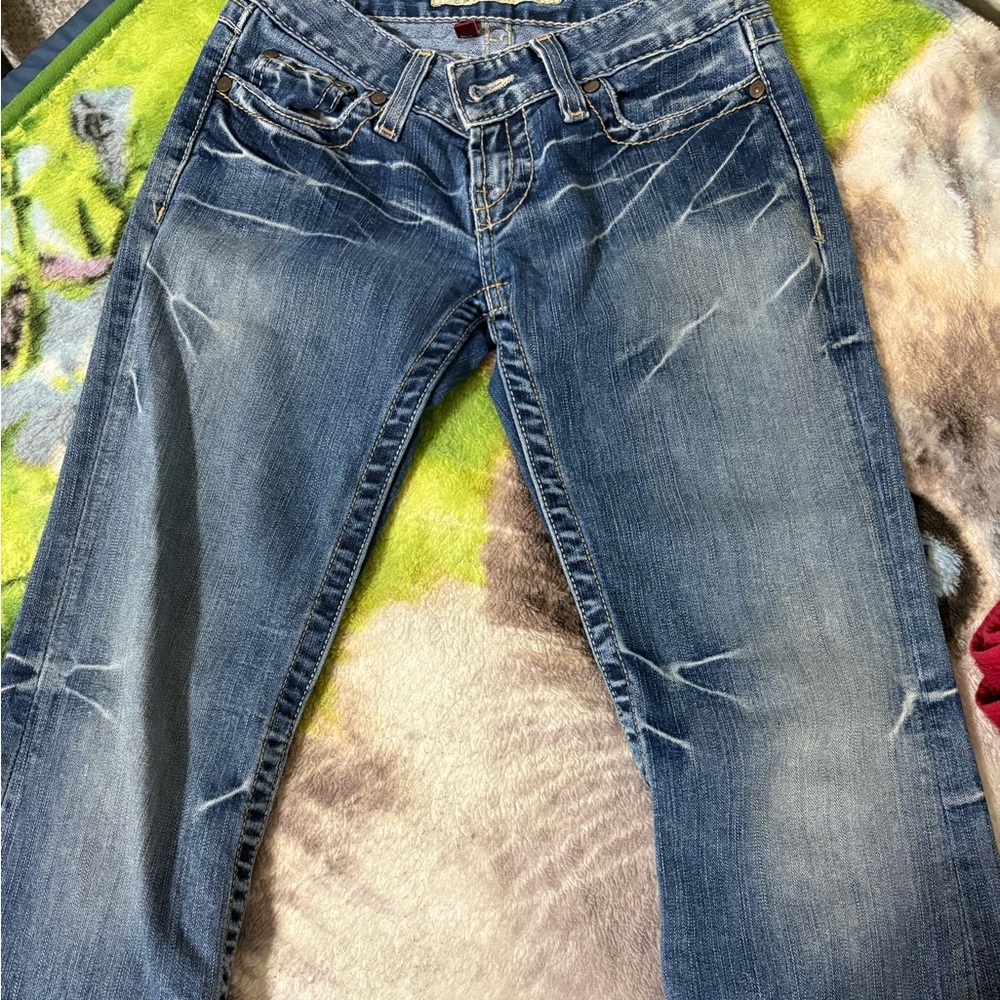 BKE Blue Straight Leg Jeans Classic Denim